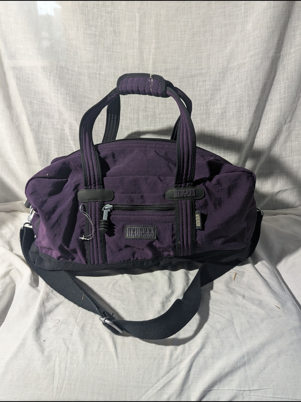 HEDGREN OUTDOOR GEAR Canvas Holdall Duffel Bag Travel Carry On Purple
